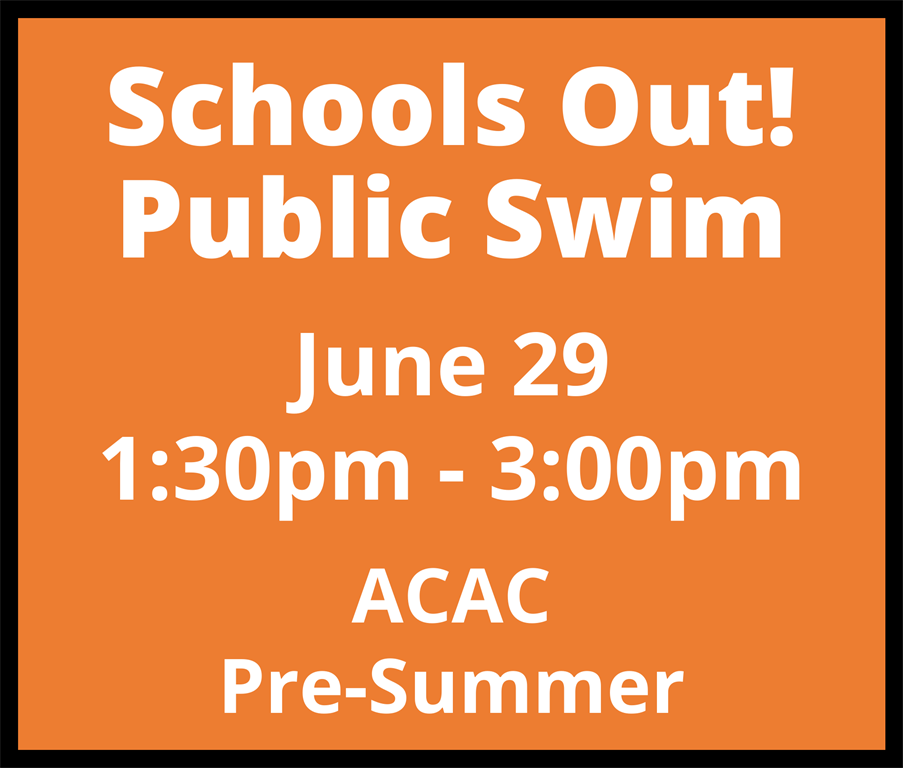 Public Swim - Schools Out Celebration! - 1:30pm | Annaleise Carr ...